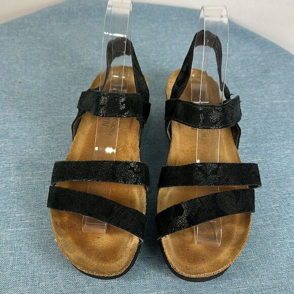 NAOT Footwear Arch Support Women's Kayla Sandal In Black Size 7/7.5 - Picture 3 of 10